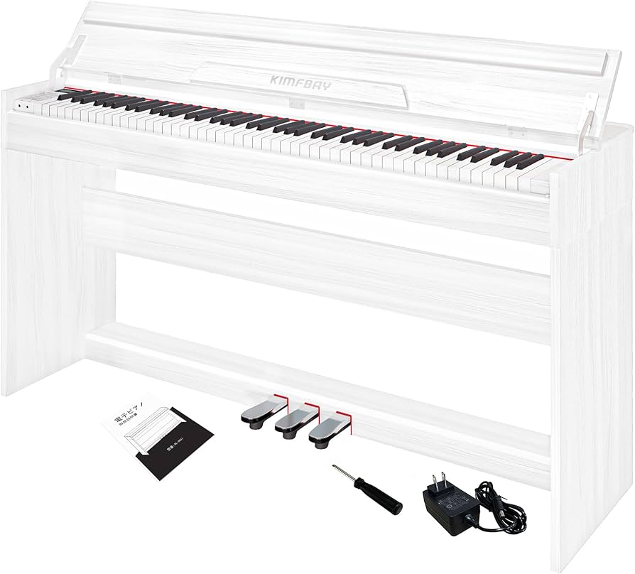 Amazon | KIMFBAY 電子ピアノ 88鍵盤 木製 電子ピアノ アップ